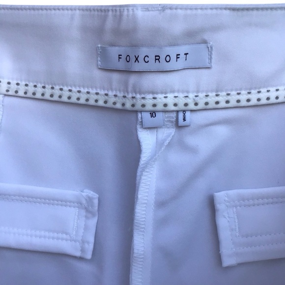 Foxcroft White Bermuda Shorts Size 10 NEW - Picture 5 of 6